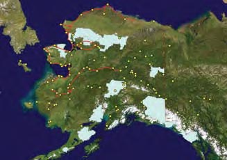 A map of permafrost monitoring sites. A map of permafrost monitoring sites.