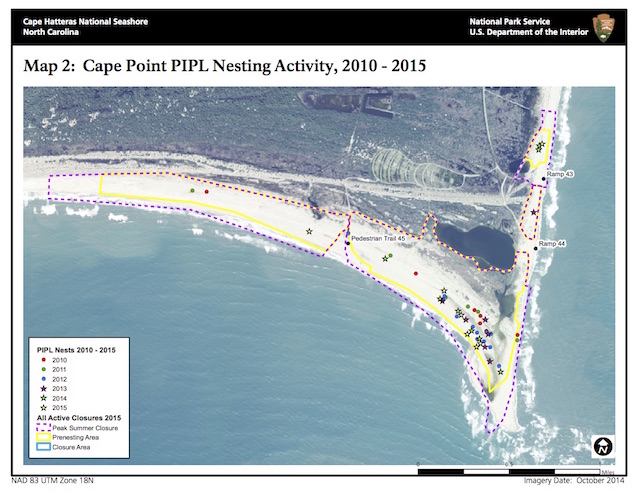 Map 2: Cape Point PIPL Nesting Activity, 2010-2015