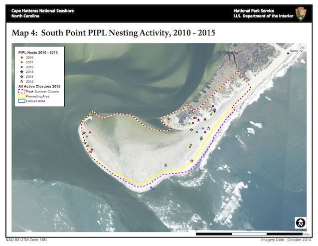 Map 4: South Point PIPL Nesting Activity, 2010-2015