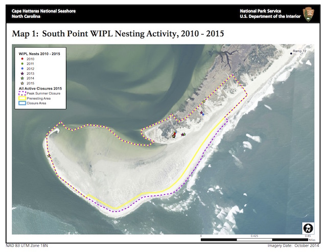 South Point WIPL Nesting Activity, 2010-2015