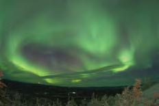 A wide angle photo from Fairbanks, AK. 