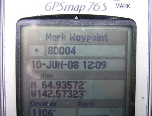 A Garmin Map 76 GPS unit used to track where archaeologists have surveyed. A Garmin Map 76 GPS unit used to track where archaeologists have surveyed.