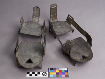 a pair of homemade crampons a pair of homemade crampons