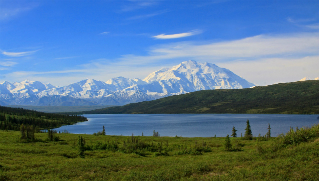 Denali behind Wonder Lake