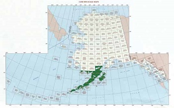 map of Alaska highlighting the the Alaska Peninsula