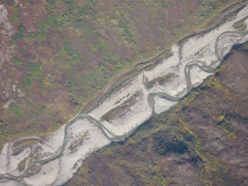 aerial view of Caribou creek