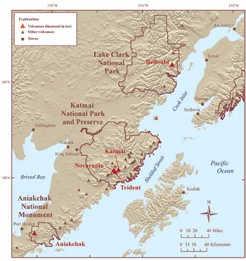 map of south-central Alaska map of south-central Alaska