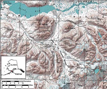 colored map of Windy Creek area