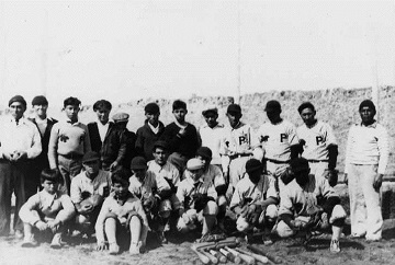 black and white photo of a baseball team black and white photo of a baseball team