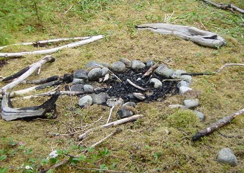 campfire ring made of stones campfire ring made of stones