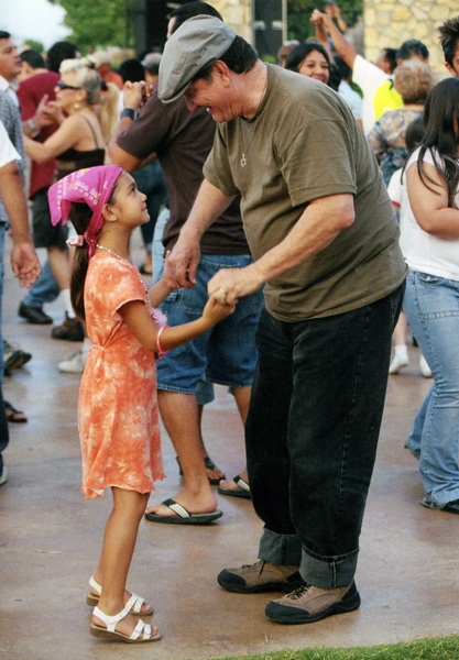 Man and girl dancing Man and girl dancing