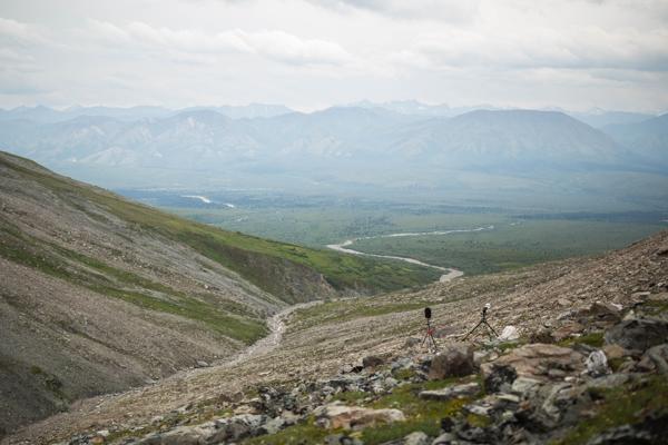 A sound-monitoring station on Healy Ridge in the Denali Park wilderness.