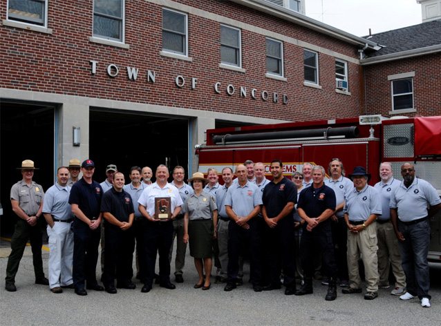 group of firefighters at the Concord Fire Department