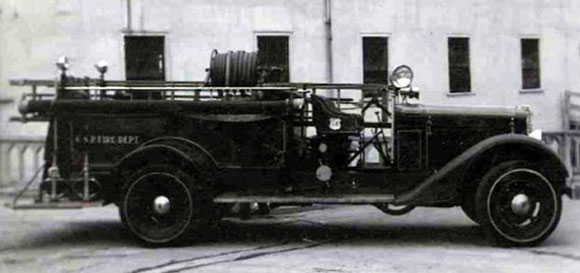 historic black and white image of the Diamond T historic black and white image of the Diamond T