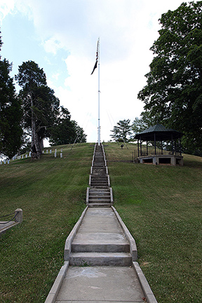 Memorial approach (A.J. National Cemetery: Cultural Landscapes Inventory, NPS, 2009)