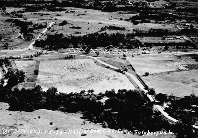 Aerial view of Buffalo Pasture/Prairie Uplands, 1930 