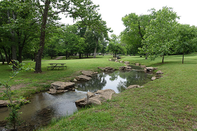 Flower Park Stream (Cultural Landscapes Program, NPS, 2016)