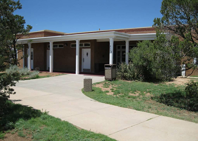 Entrance of Mission 66 Visitor Center (Mission 66 Visitor Center Site: CLI, NPS, 2010)