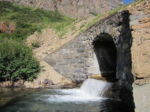 Siyeh Creek Culvert, 2012 (K. Armagost, NPS)