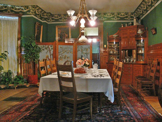 Formal family dining room in Kohrs Ranch House (NPS)