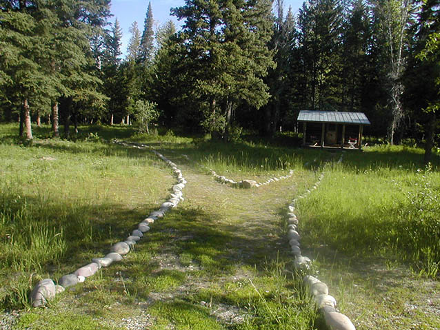 Stone lined paths at Murie Ranch, 2008 (J. Cowley, NPS) Stone lined paths at Murie Ranch, 2008 (J. Cowley, NPS)