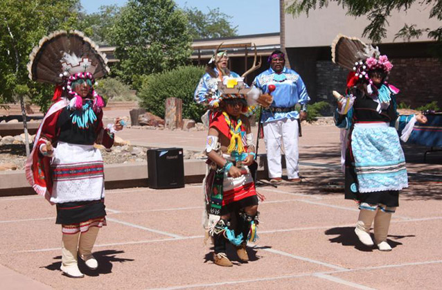 Zuni Dancers in Painted Desert Community Complex (NPS) Zuni Dancers in Painted Desert Community Complex (NPS)