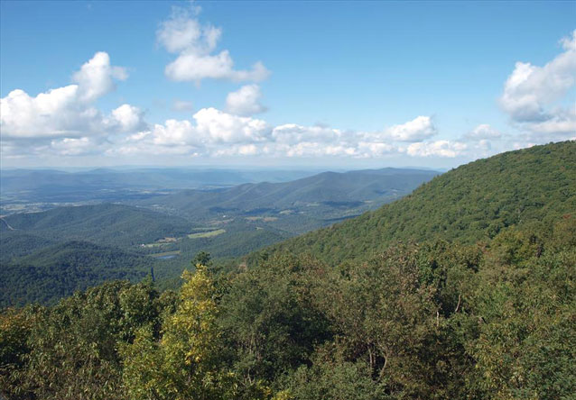 View from the Shenandoah NP webcam at Pinnacles