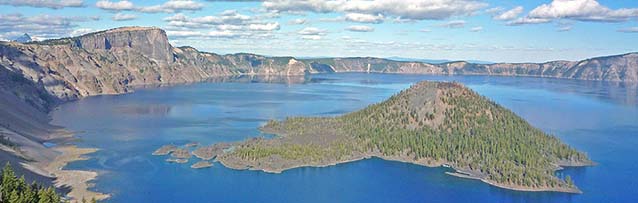 Wizard Island in Crater Lake National Park