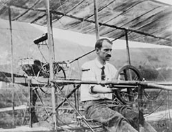 Glenn Curtiss in plane Glenn Curtiss in plane