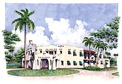Architect's rendering of the building