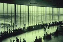 Historic image of spectator area of Washington National Airport Terminal Historic image of spectator area of Washington National Airport Terminal