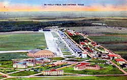 Historic postcard of Kelly Field 