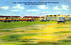 Historic postcard of Maxwell Field