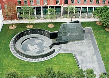 Aerial of African Burial Ground Monument