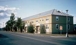 Streetscape of Ladd Field