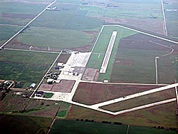 Aerial view of Fairmont Army Airfield