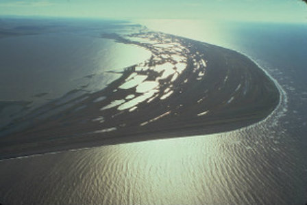Aerial view of Cape Krusenstern Lagoon