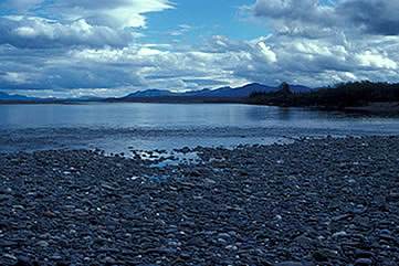 The Noatak River in warmer weather, above the Kelly River