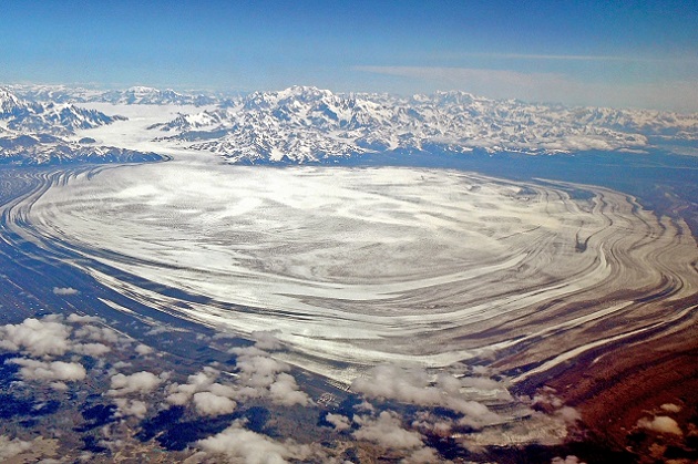 The Malaspina Glacier (Wrangell-St. Elias National Park, Alaska) is a piedmont glacier The Malaspina Glacier (Wrangell-St. Elias National Park, Alaska) is a piedmont glacier