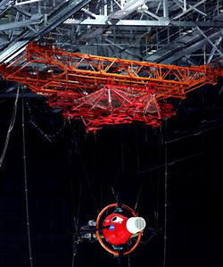Rendezvous Docking Simulator suspended from the roof 