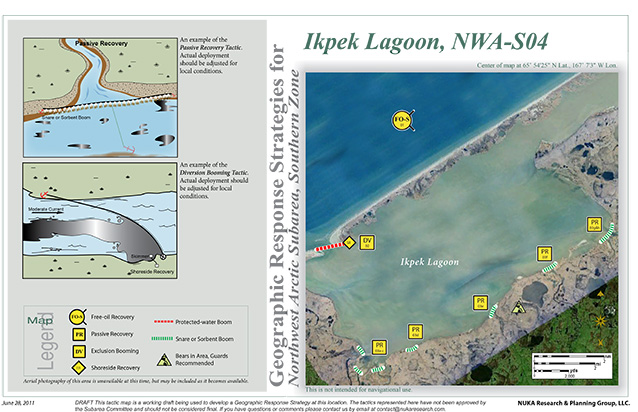screenshot of a technical document with pictures and diagrams of a lagoon visible
