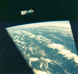 American Apollo spacecraft in Earth orbit
