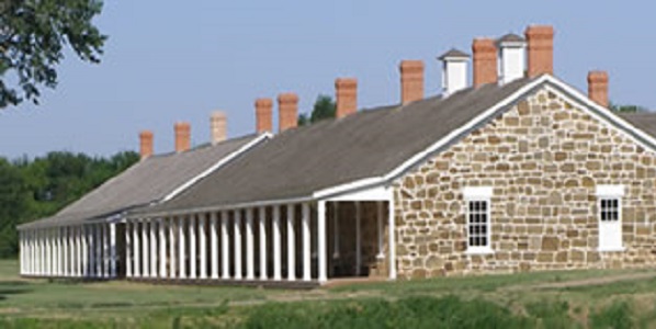 barrack at Fort Larned