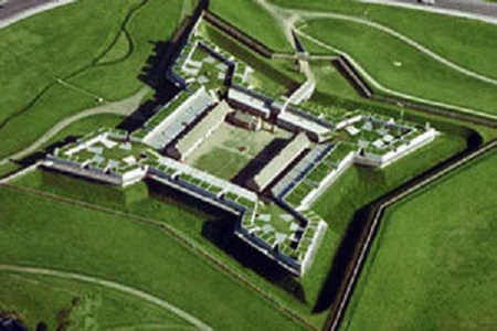 Aerial view of Fort Stanwix
