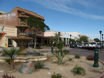 Downtown view of Yuma, Arizona
