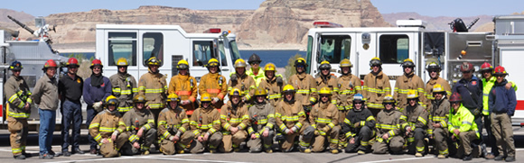 group photo of Structural firefighting academy class of Spring 2012.