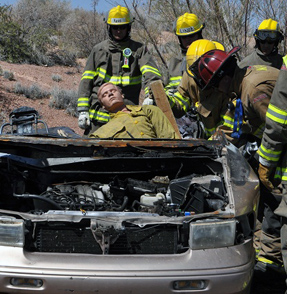 Firefighter training for search and rescue