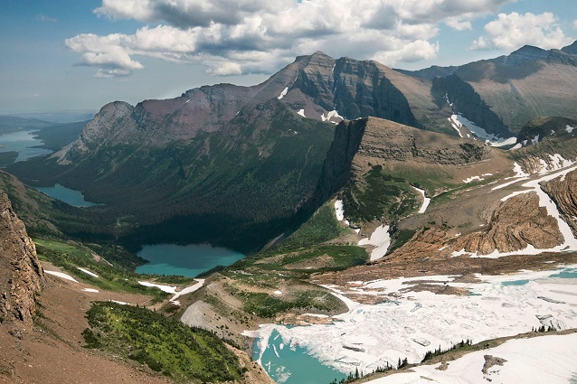 Paternoster lakes in Grinnell Valley (Glacier National Park, MT)