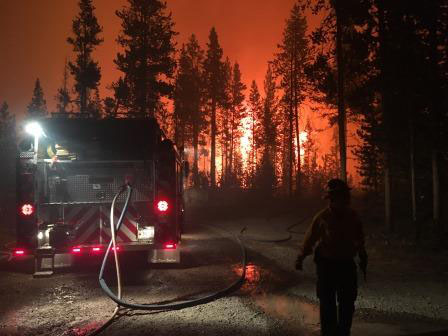 Structure protection at Flagg Ranch