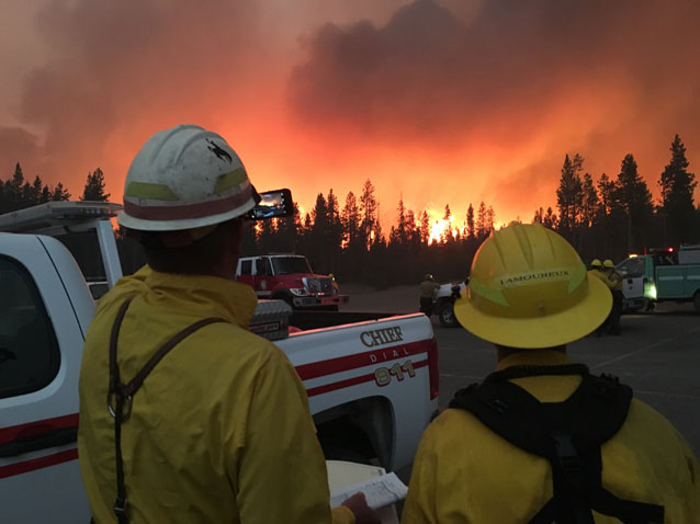 Berry Fire approaches Flagg Ranch